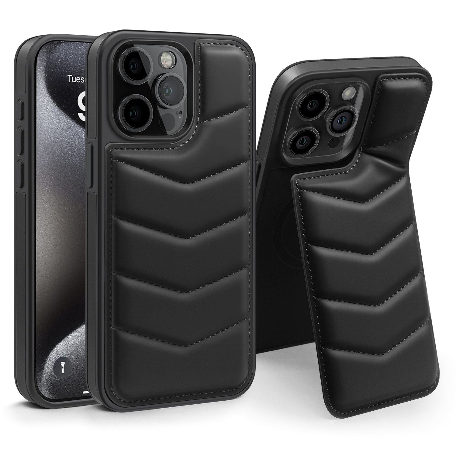 💝Personalized Leather textured flip phone case