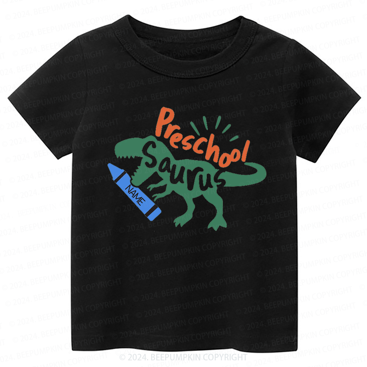 Personalized Preschool Dinosaur Back To School Shirt