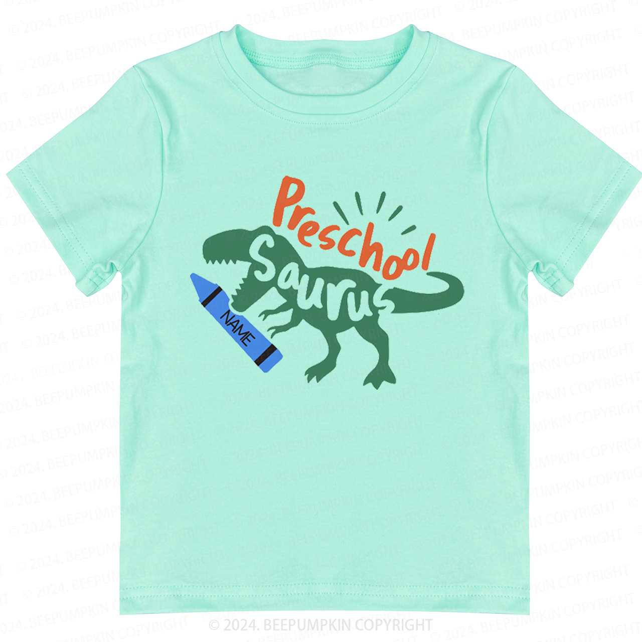 Personalized Preschool Dinosaur Back To School Shirt