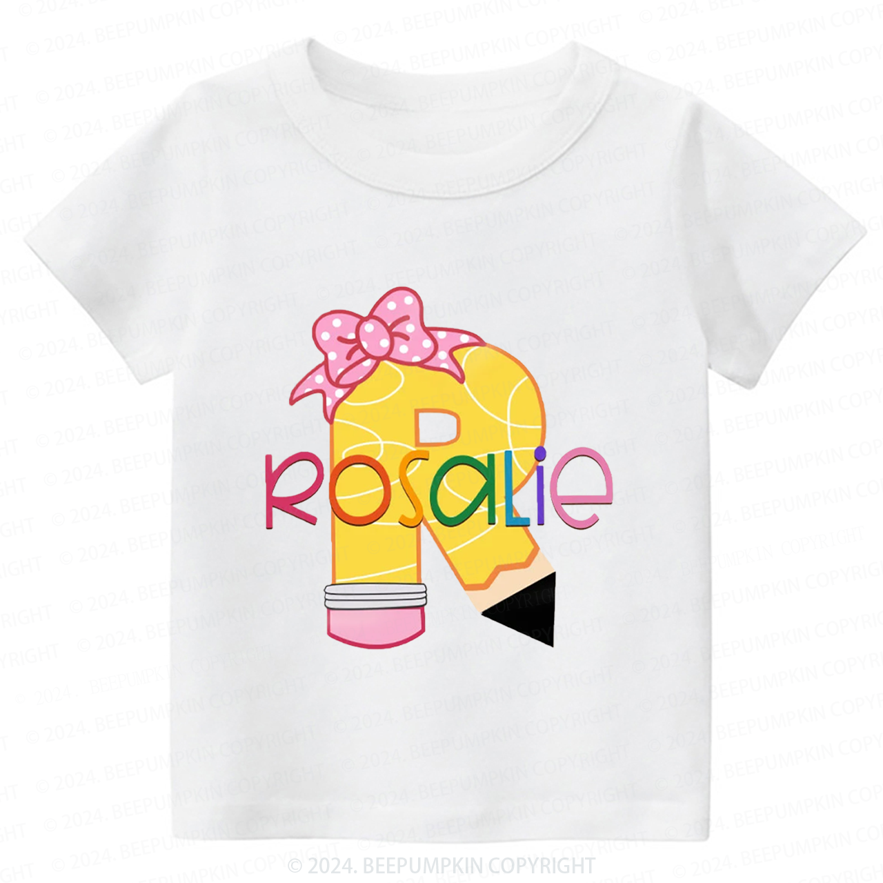 Personalized Pencil Back To School Shirt