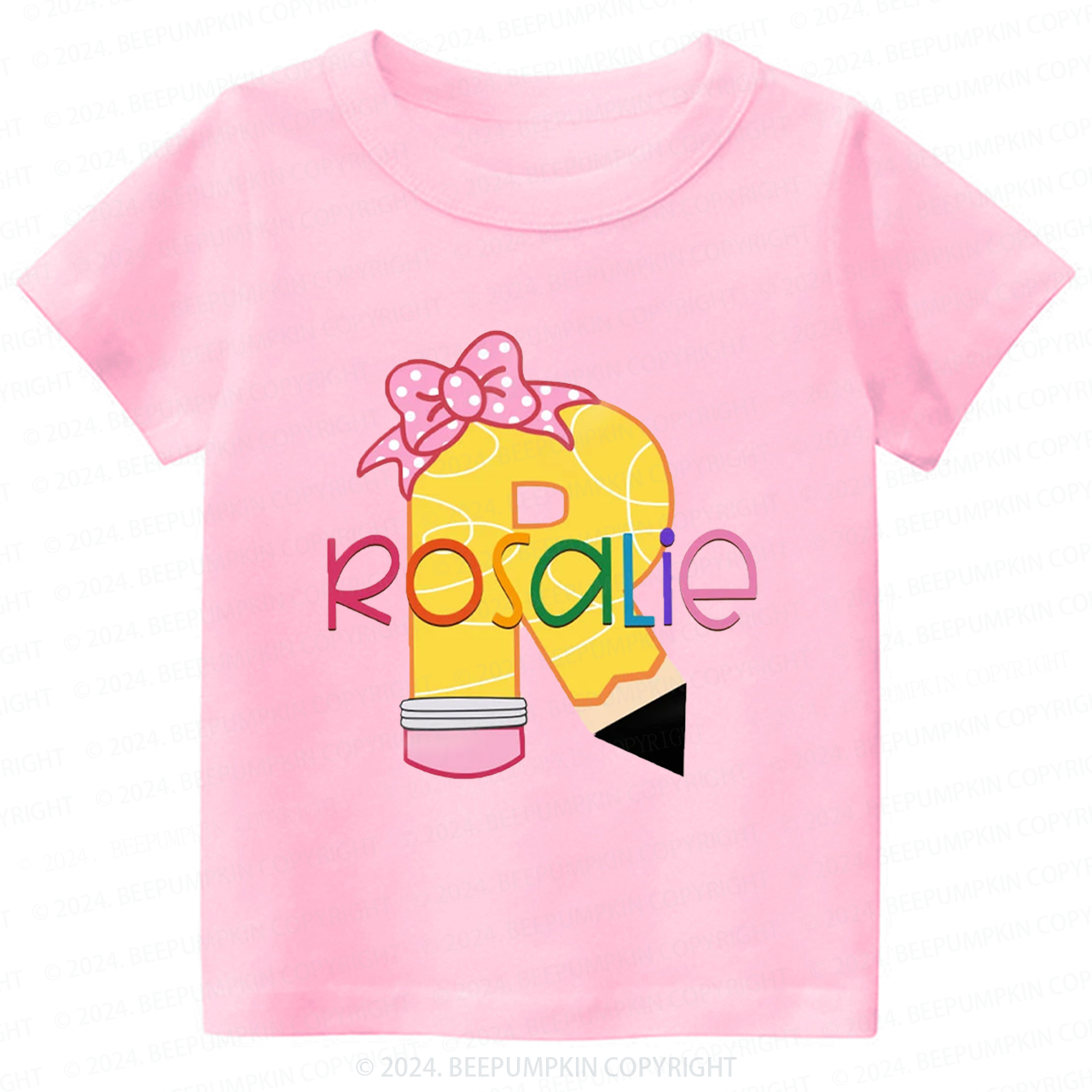 Personalized Pencil Back To School Shirt