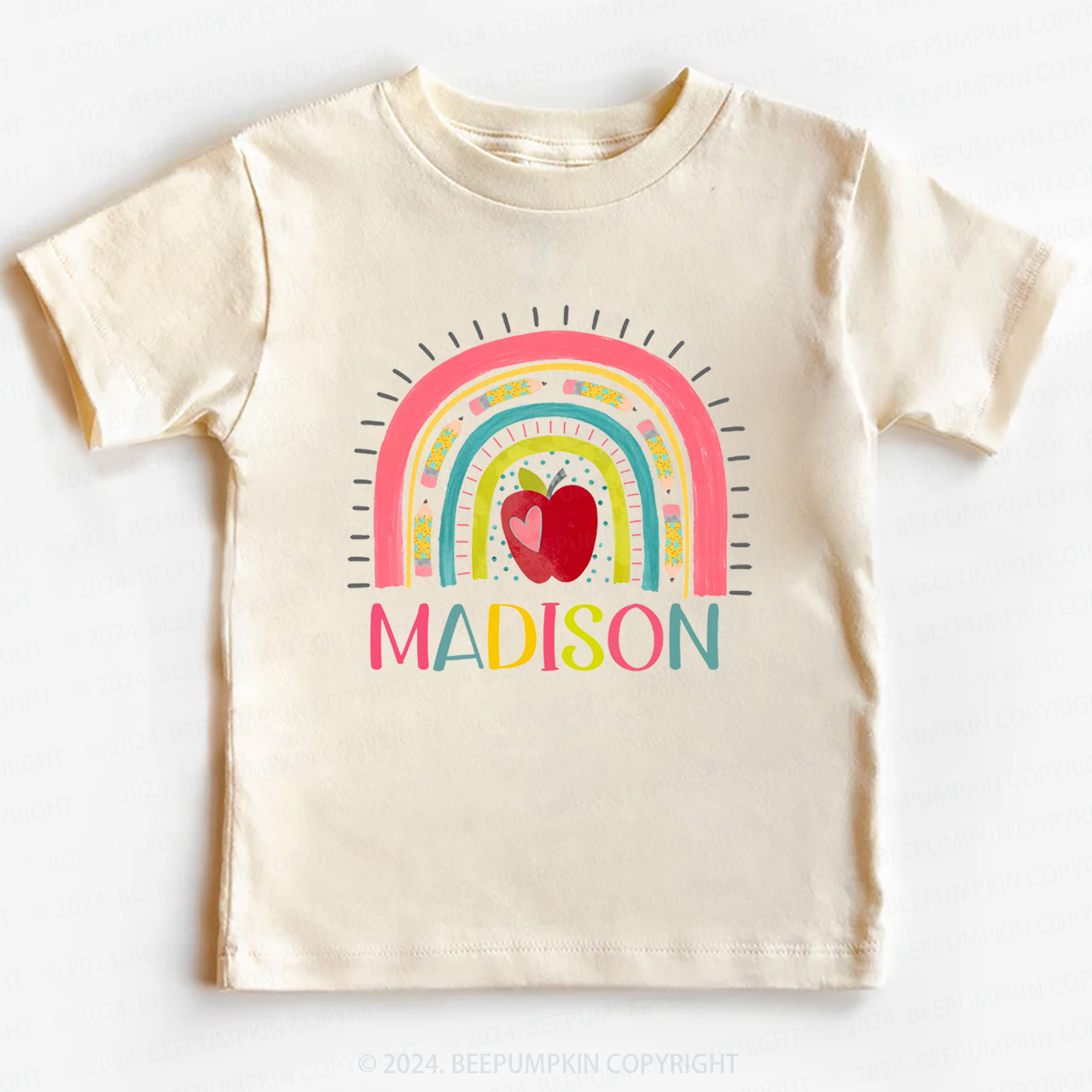 Personalized Rainbow Back To School Shirt