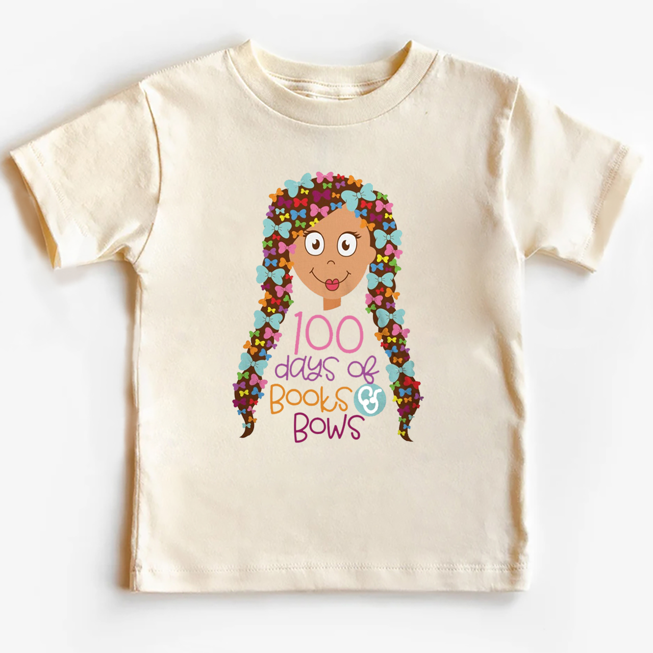 100 Days Of Books And Bows Toddler&Kids Tees