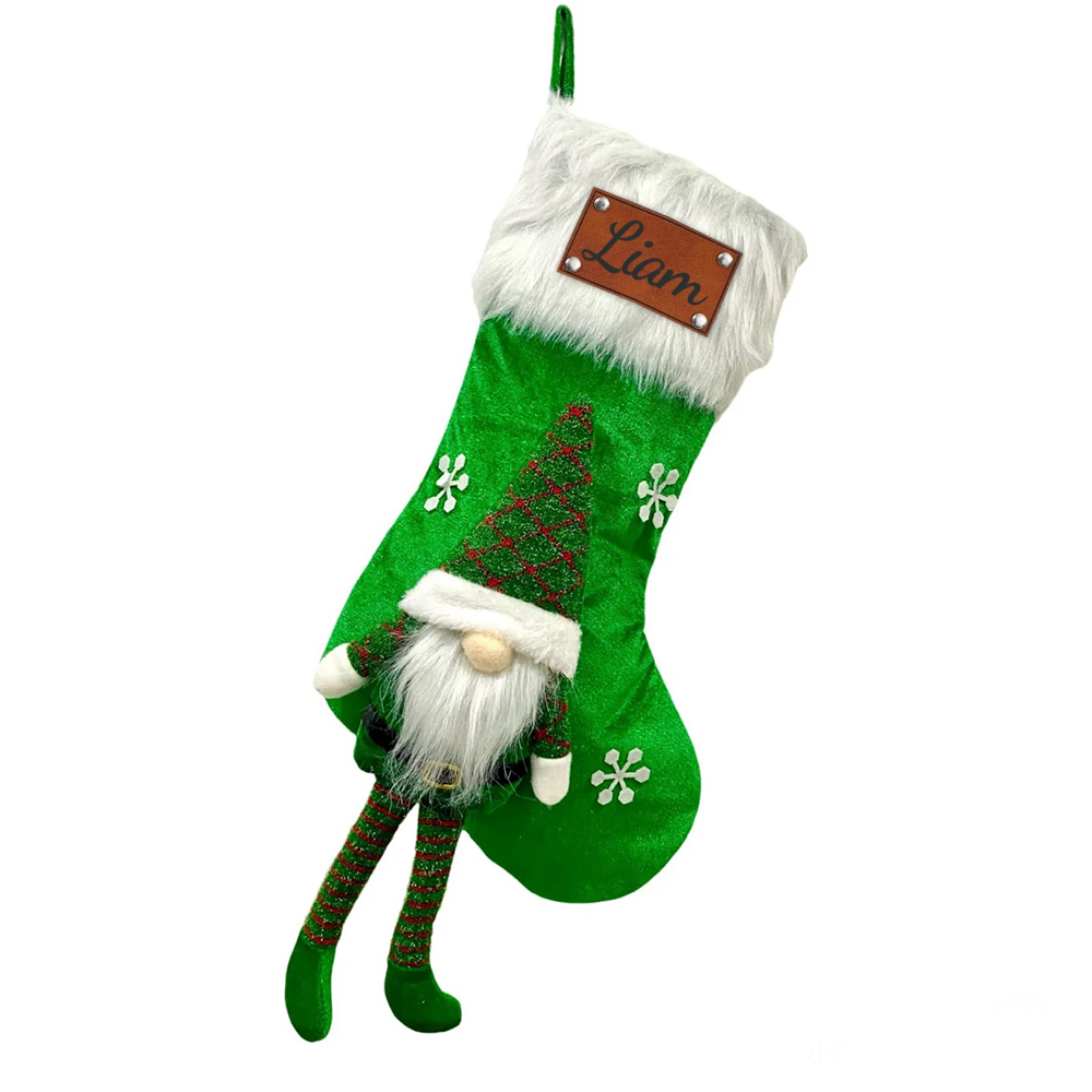 Personalized Christmas Socks ornament- stocking tag