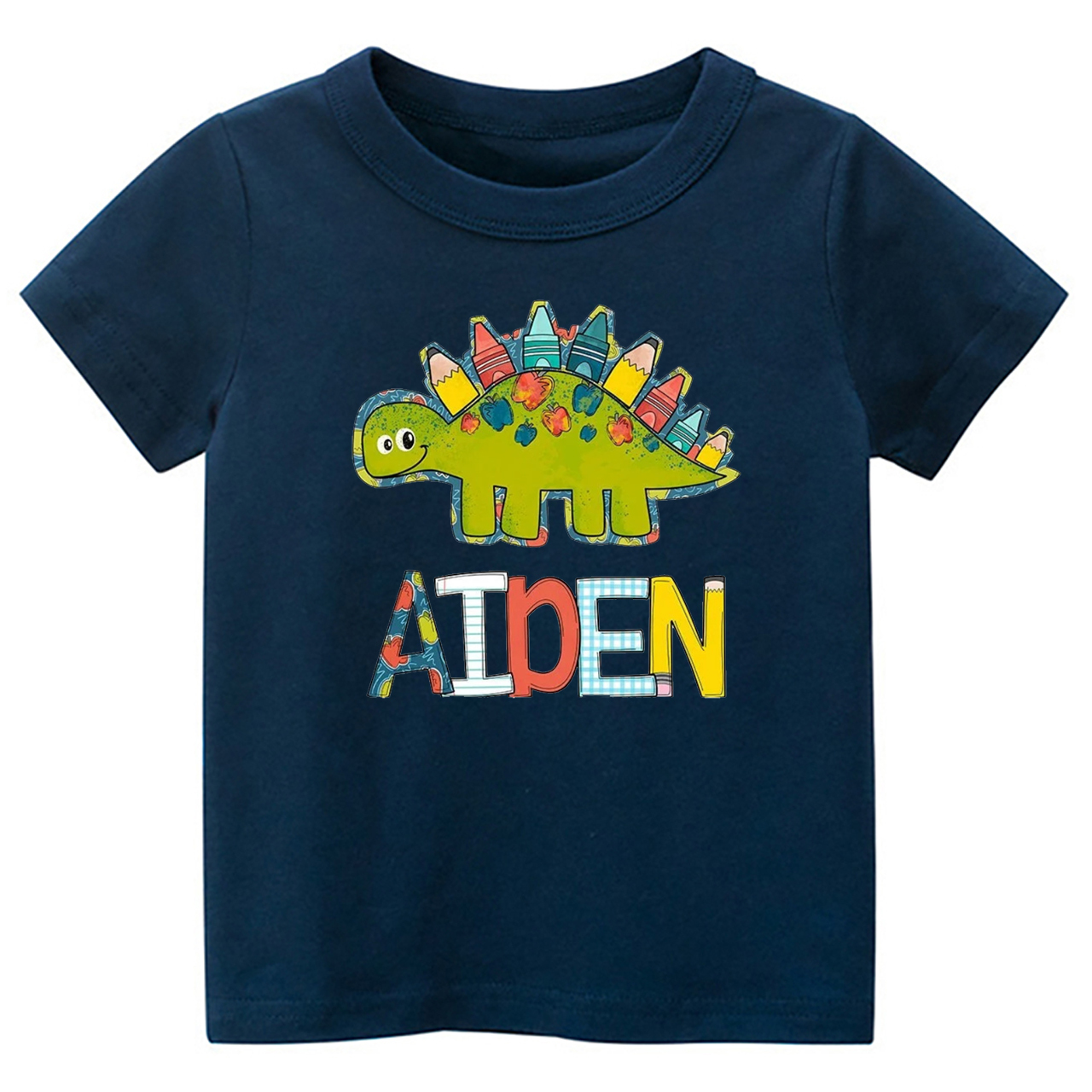 Personalized Back to School Dinosaur Kids Shirts