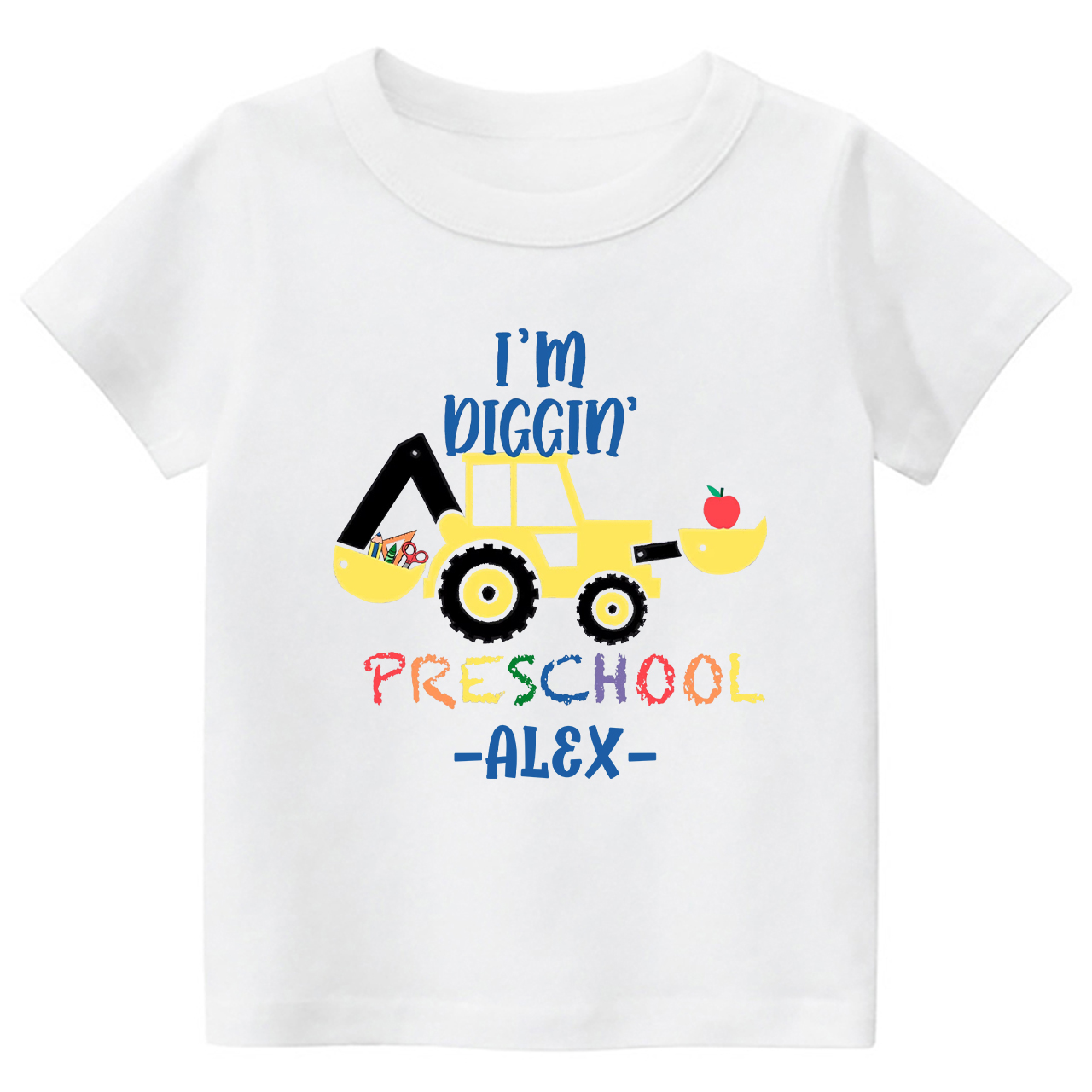 I'm Diggin' Personalized Preschool Shirt