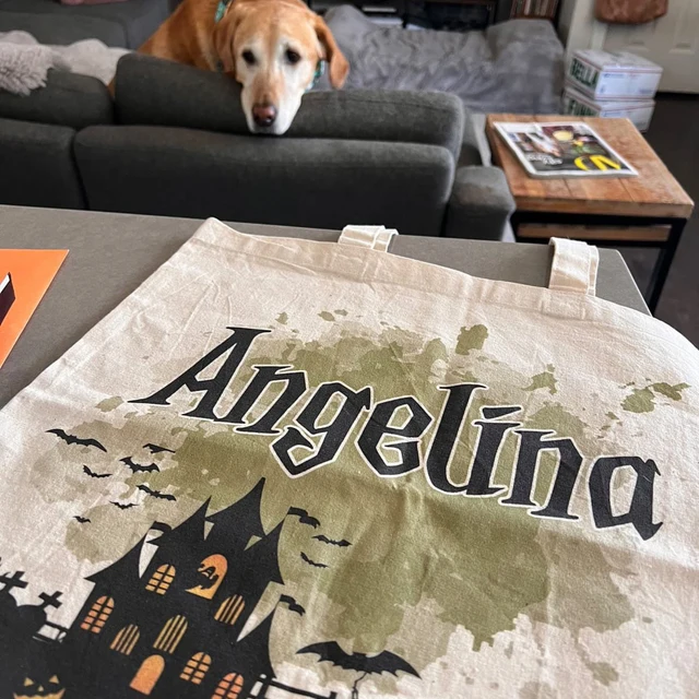 Personalized Halloween Trick or Treat Tote Bag