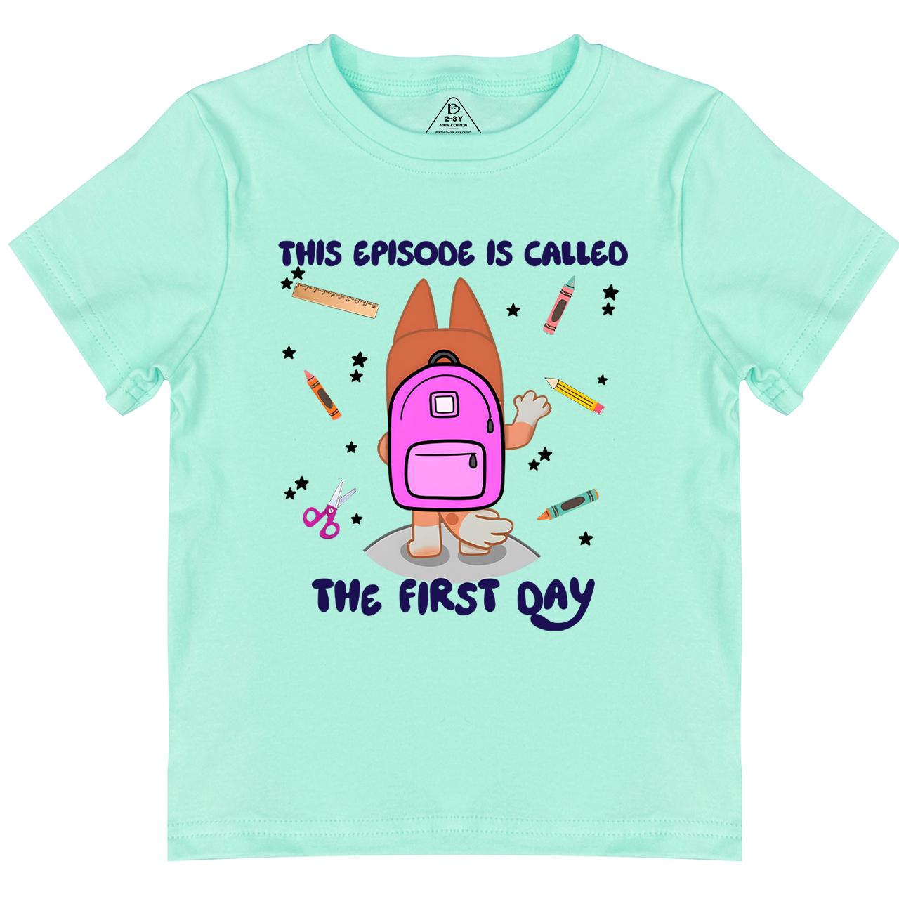 Personalized Back To School Dog Toddler&Kids Tees