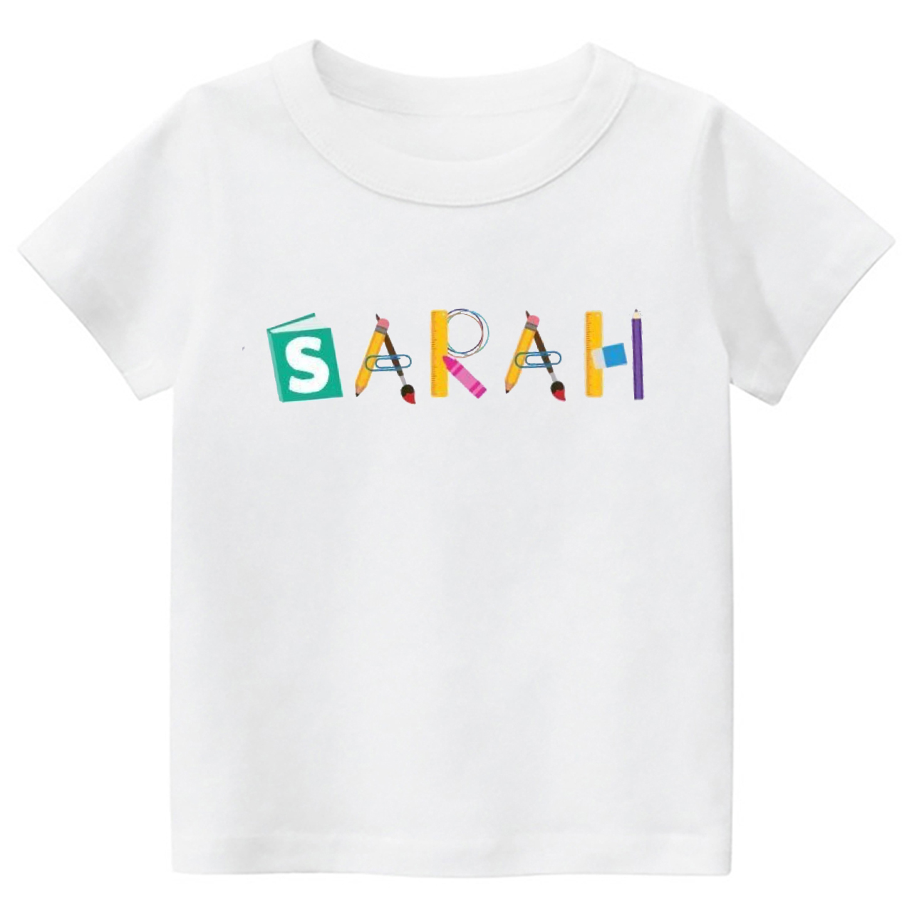 Personalized Book Pencil Back To School Toddler Shirts