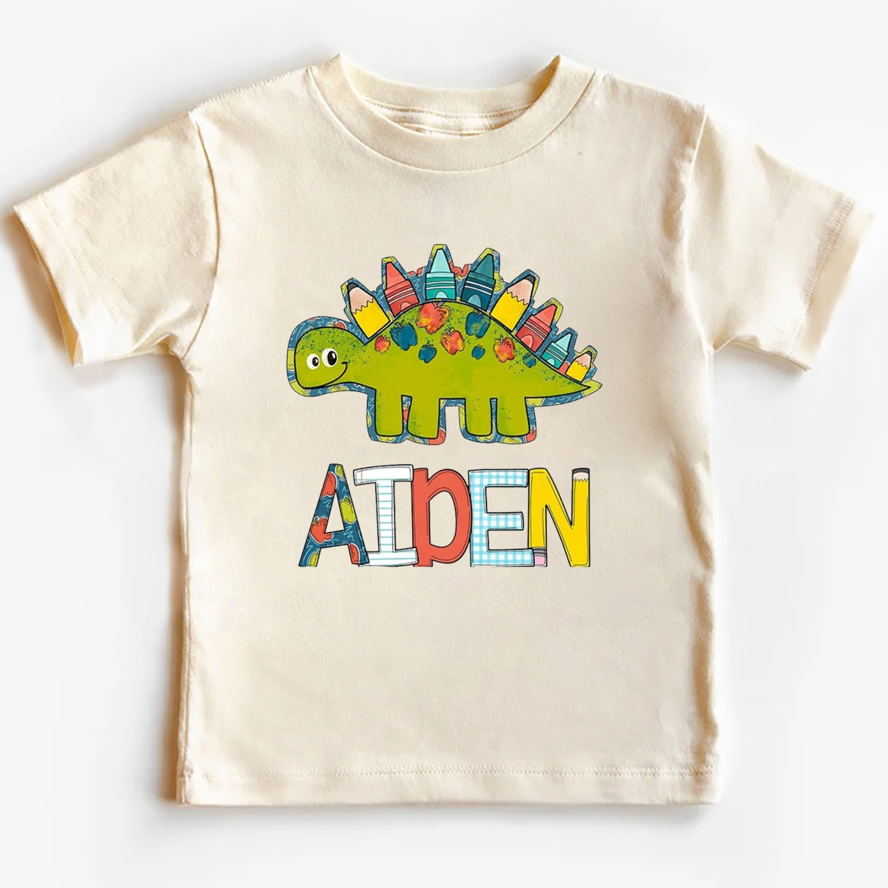 Personalized Back to School Dinosaur Kids Shirts