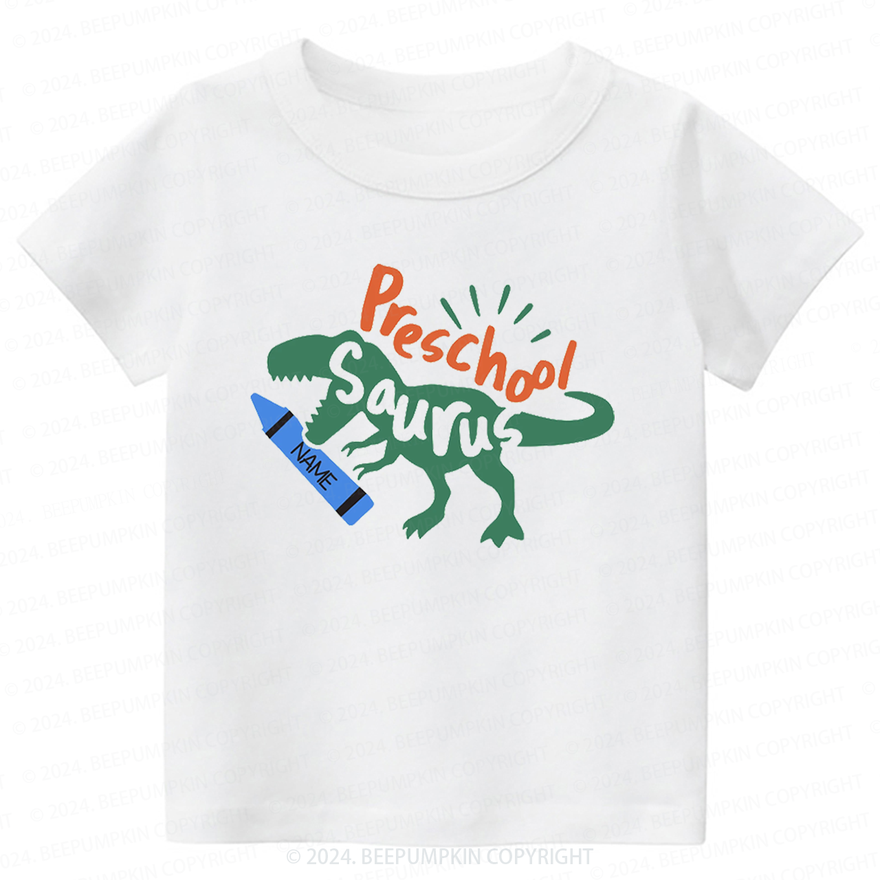 Personalized Preschool Dinosaur Back To School Shirt