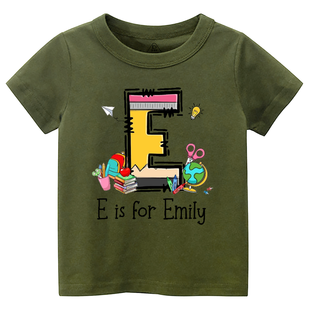 Personalized Name Pencil Toddler&Kid's Tees Osebee