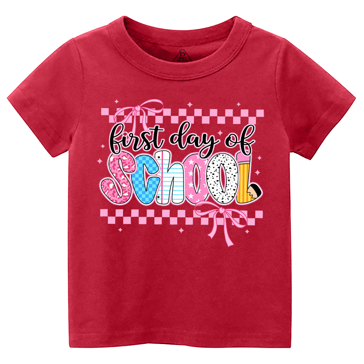 Coquette First Day Of School Toddler&Kid's Tees Osebee