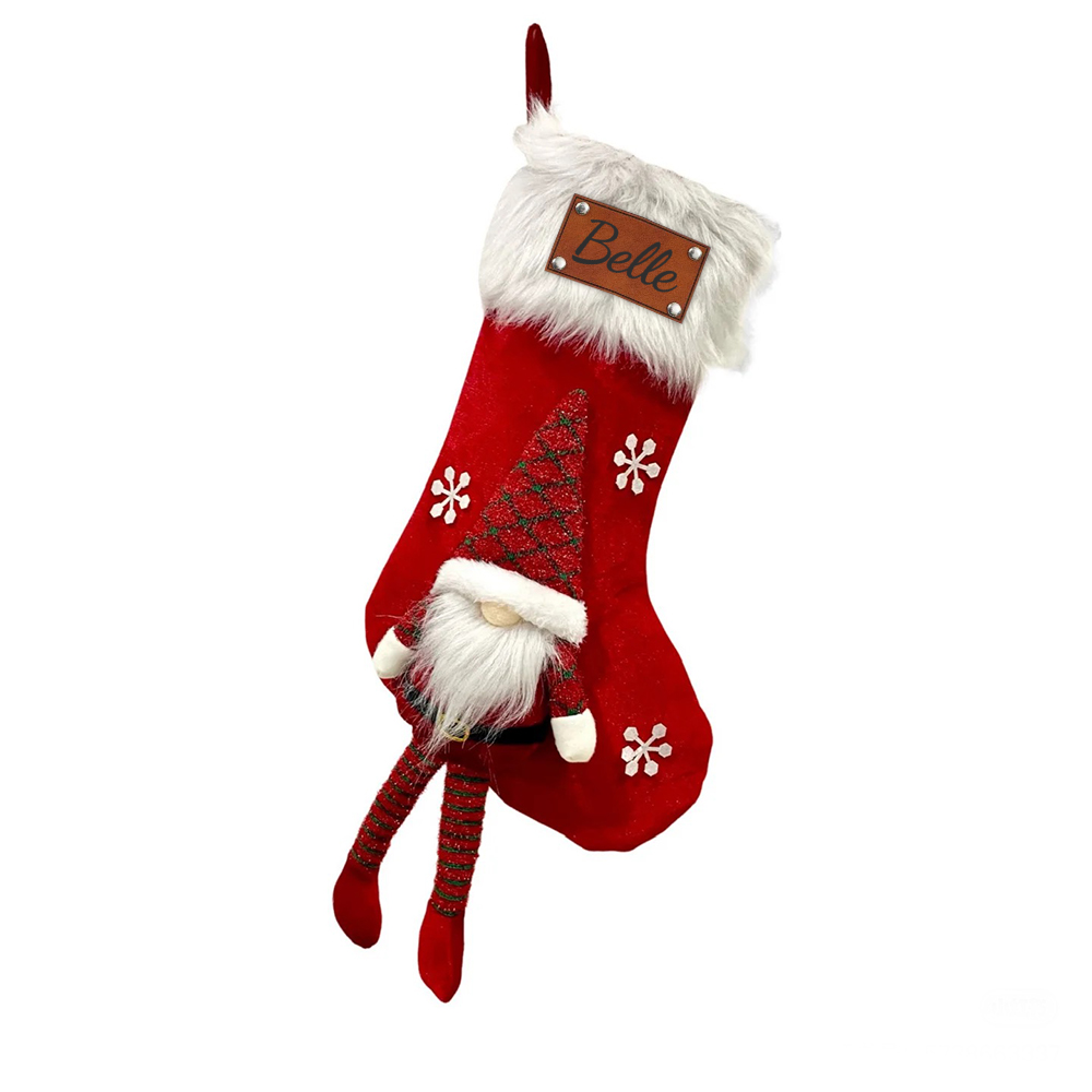 Personalized Christmas Socks ornament- stocking tag