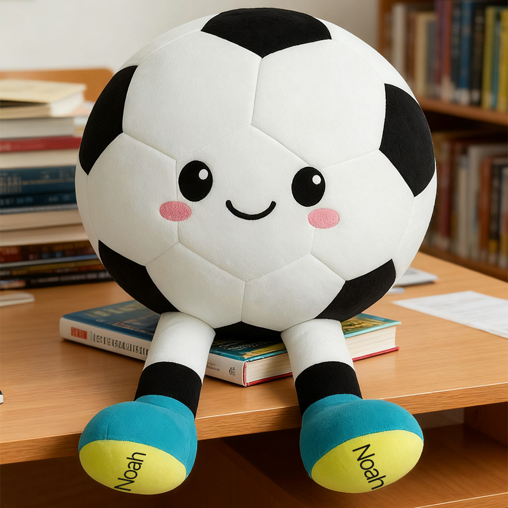 Personalized Softball/Volleyball Plush Toy with Name, Cute Sports Plush Doll, Sofa Bedroom Decor, Birthday/Christmas Gift for Kids/Sports Lover/Player
