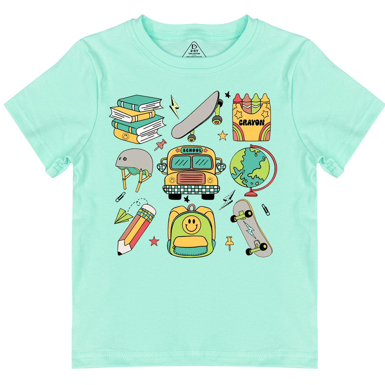 Boys Retro Back To School Toddler&Kid's Tees Osebee