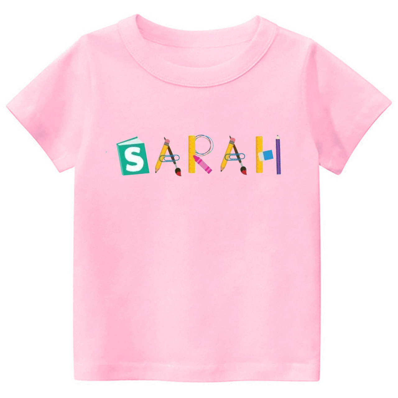 Personalized Book Pencil Back To School Toddler Shirts