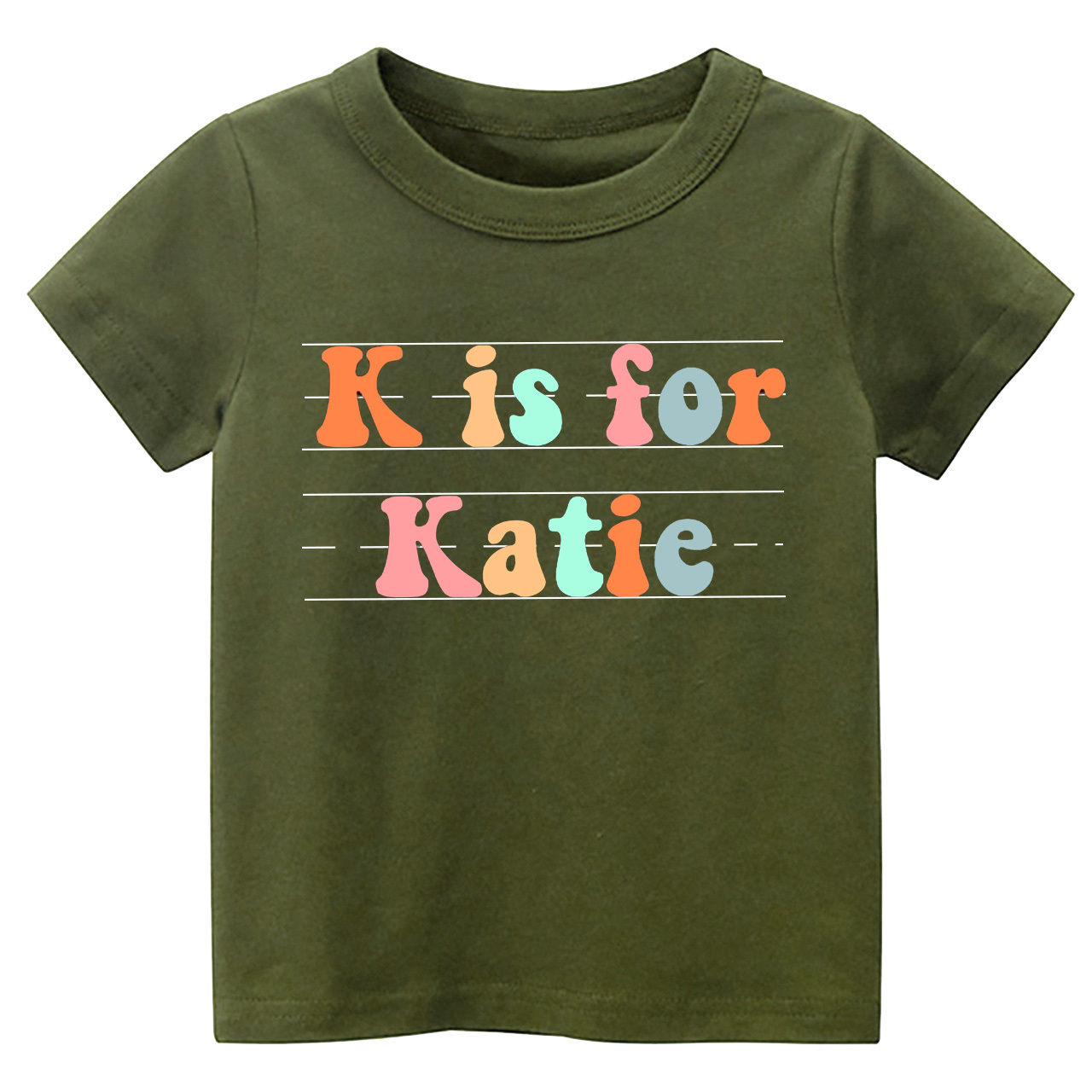 Personalized Alphabet Name Preschool Shirt For Kids