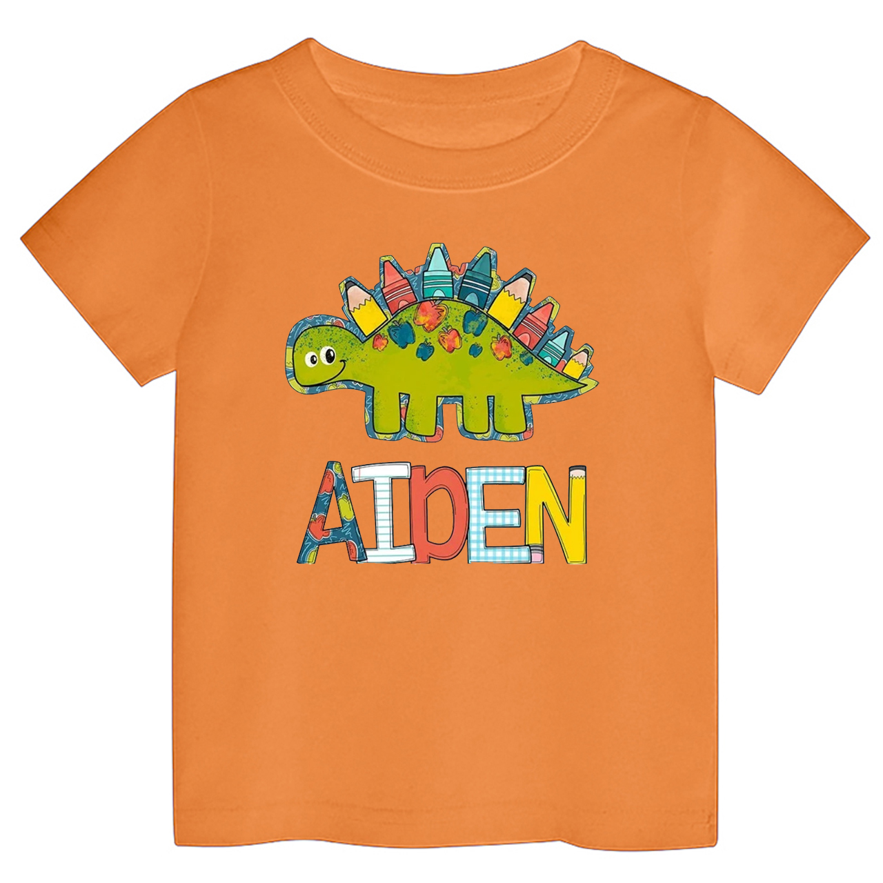 Personalized Back to School Dinosaur Kids Shirts
