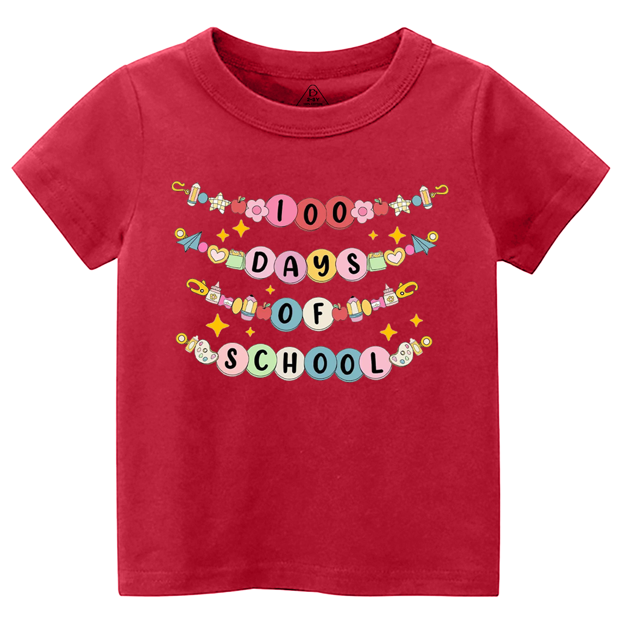 100 Days Of School Bracelet Toddler&Kid's Tees Osebee