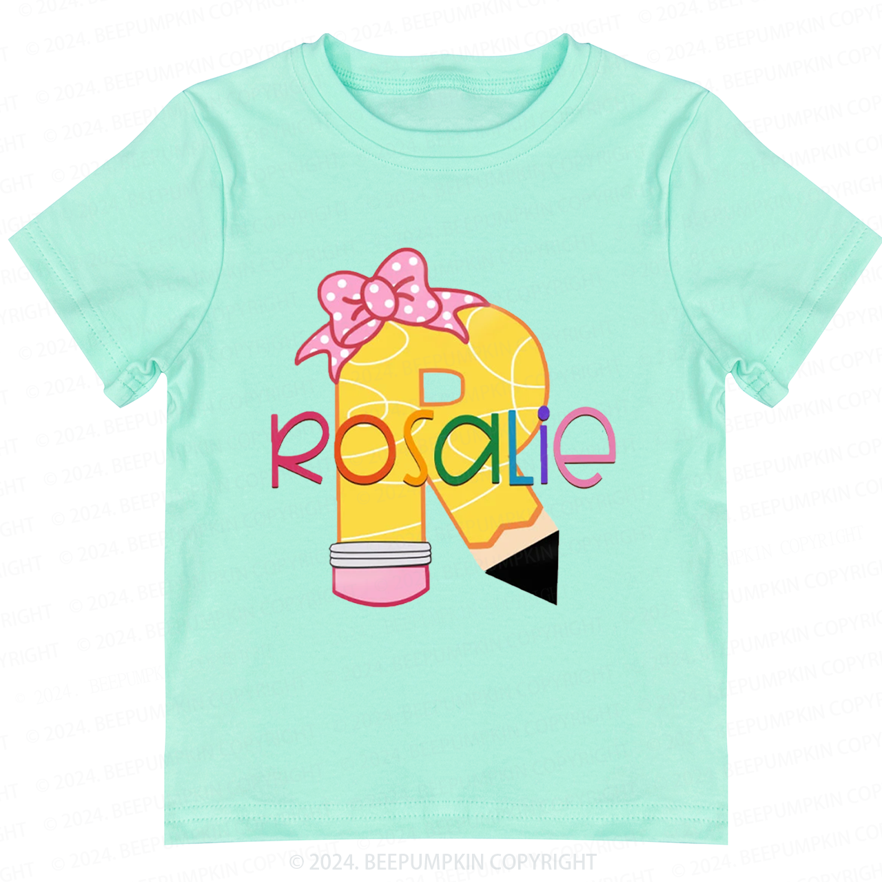 Personalized Pencil Back To School Shirt