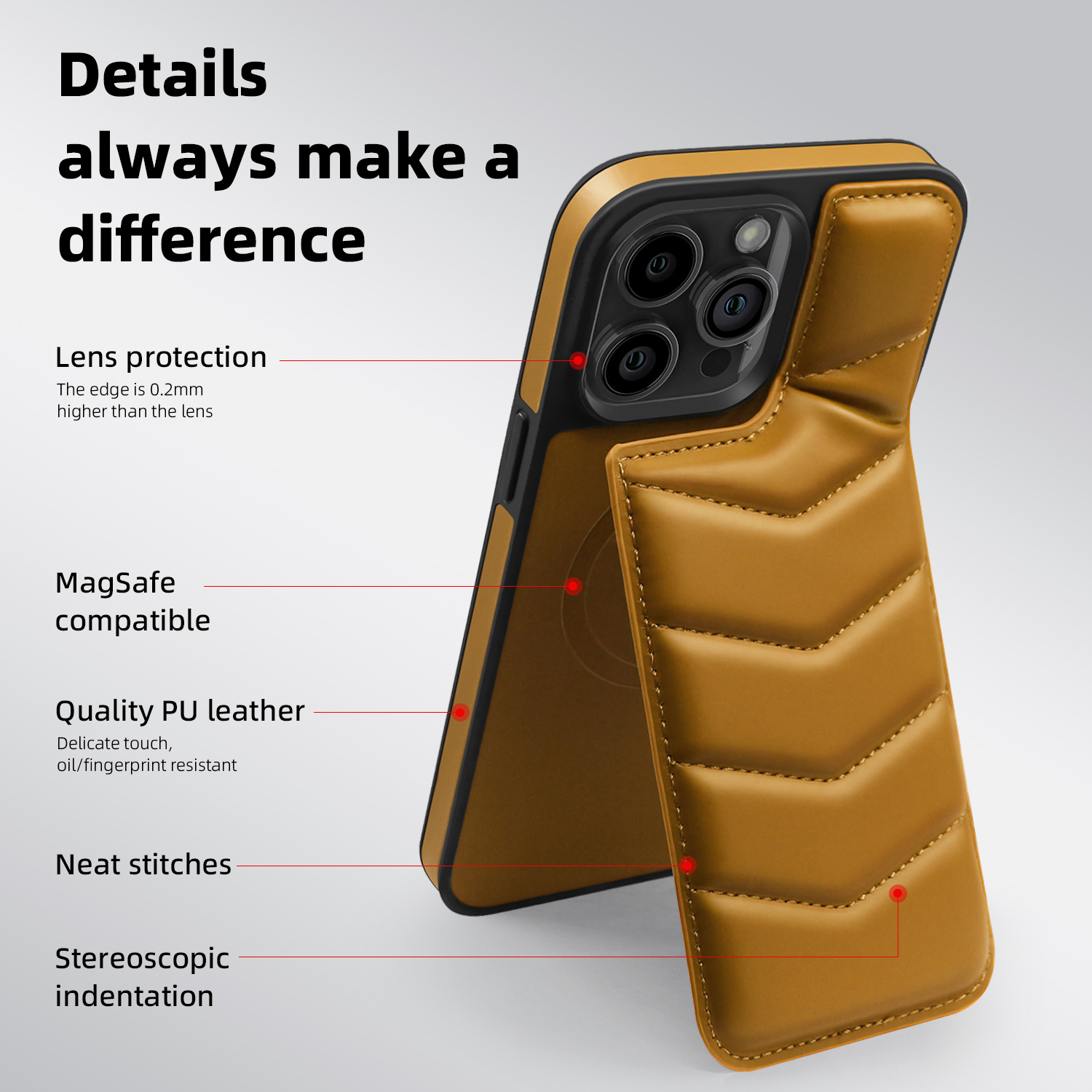 💝Personalized Leather textured flip phone case