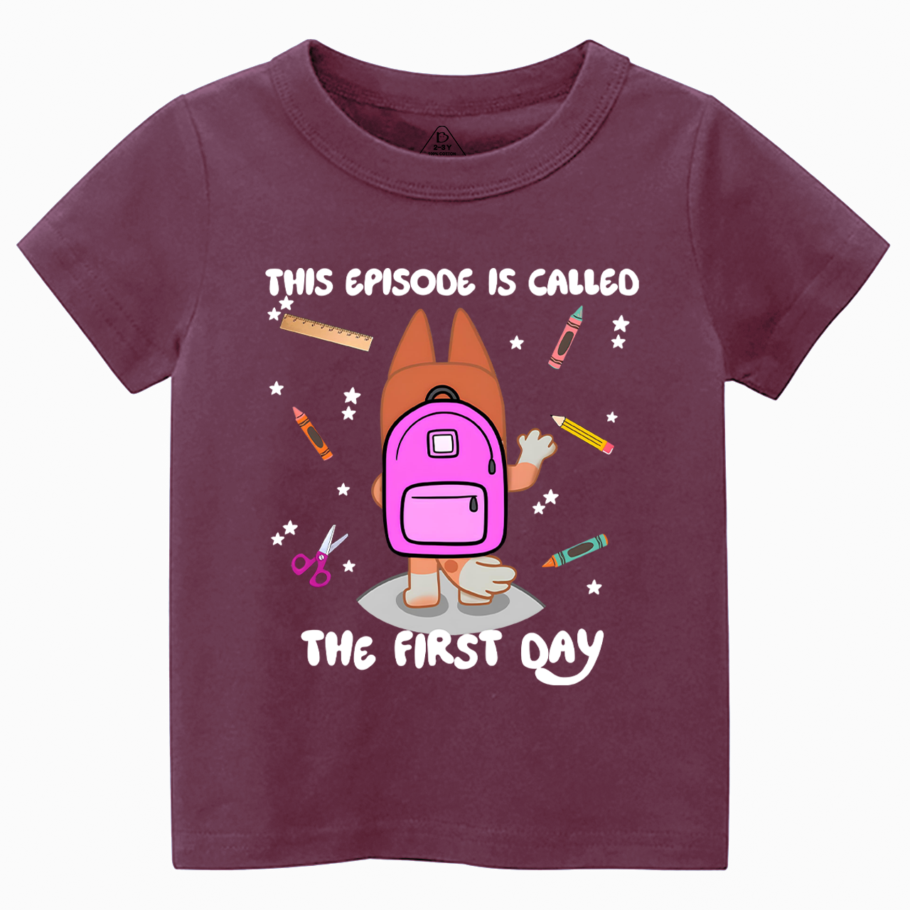 Personalized Back To School Dog Toddler&Kids Tees