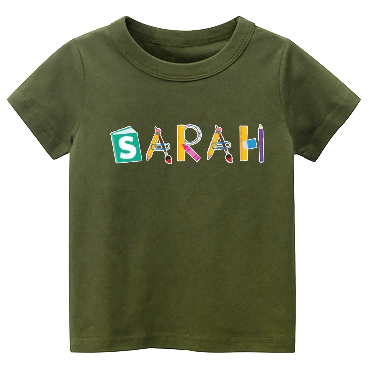 Personalized Book Pencil Back To School Toddler Shirts
