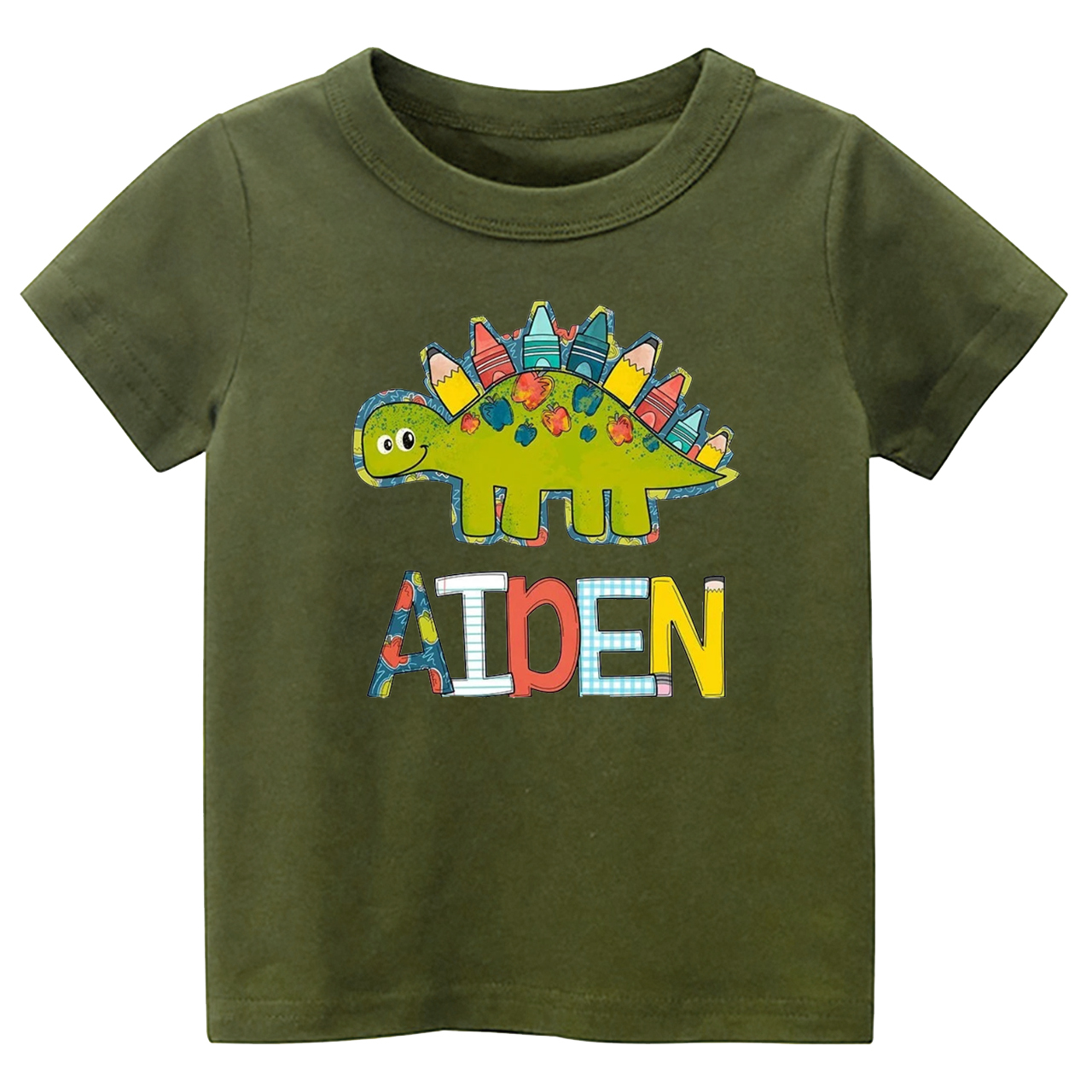 Personalized Back to School Dinosaur Kids Shirts