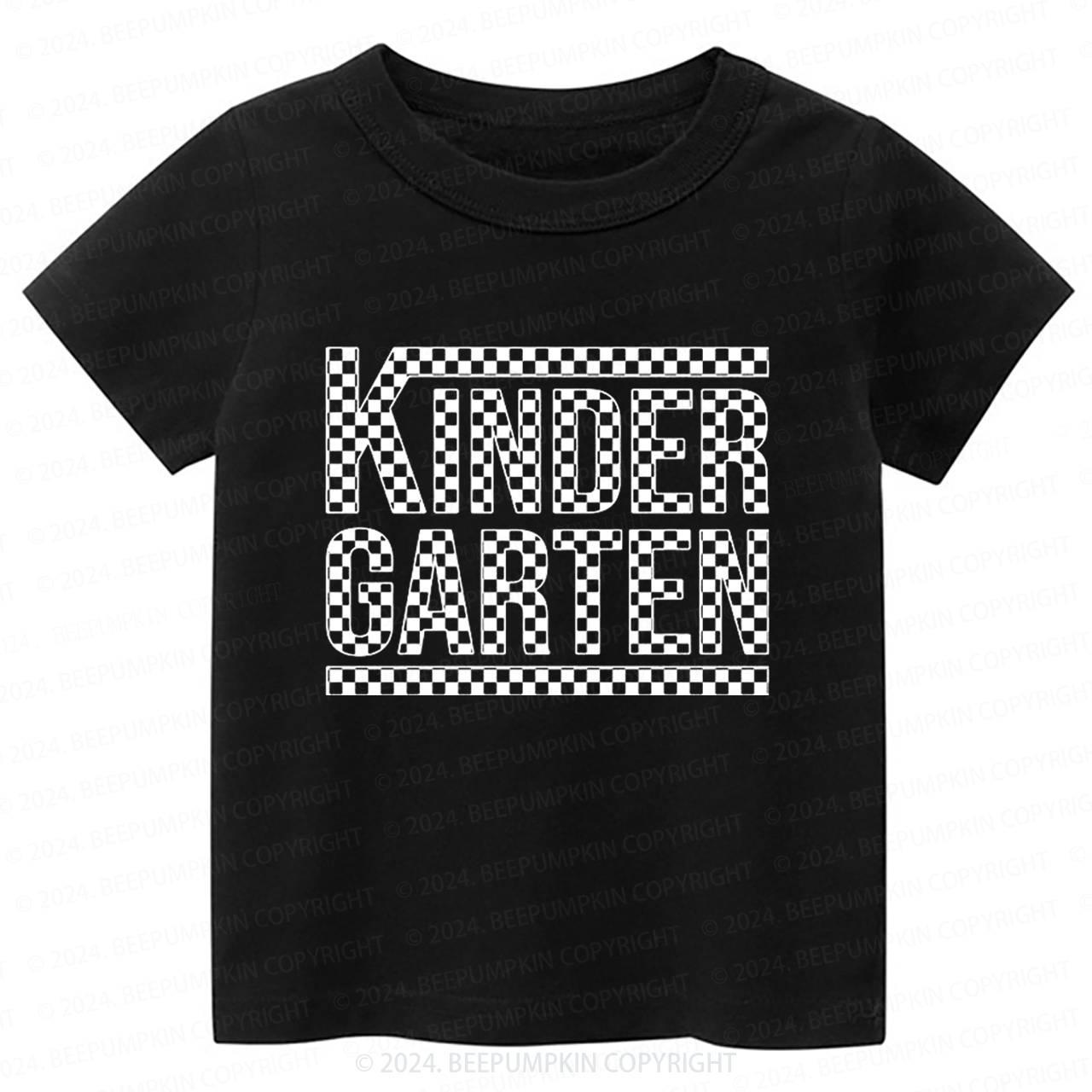 Checkered Kindergarten Back To School Toddler&Kids Tees