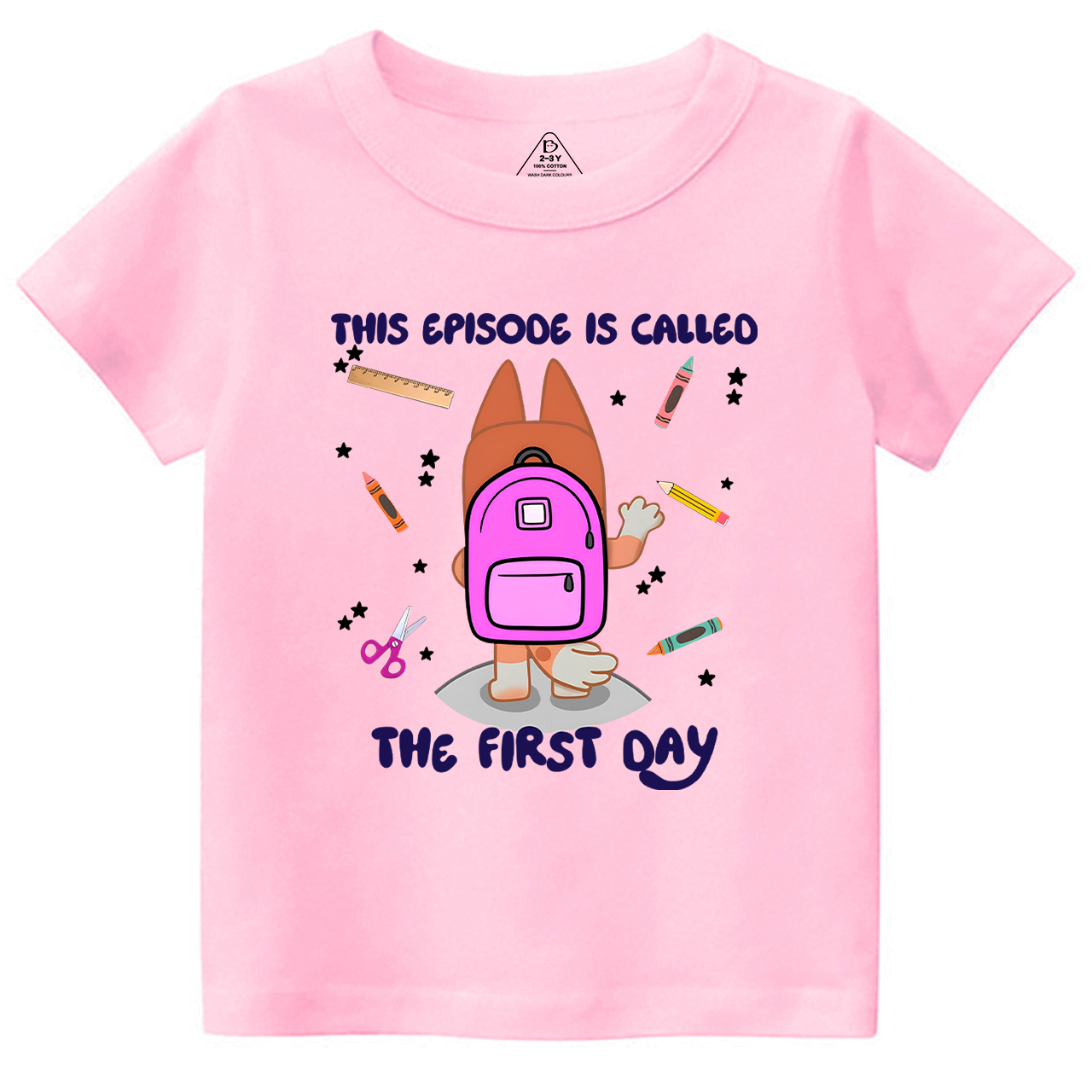 Personalized Back To School Dog Toddler&Kids Tees