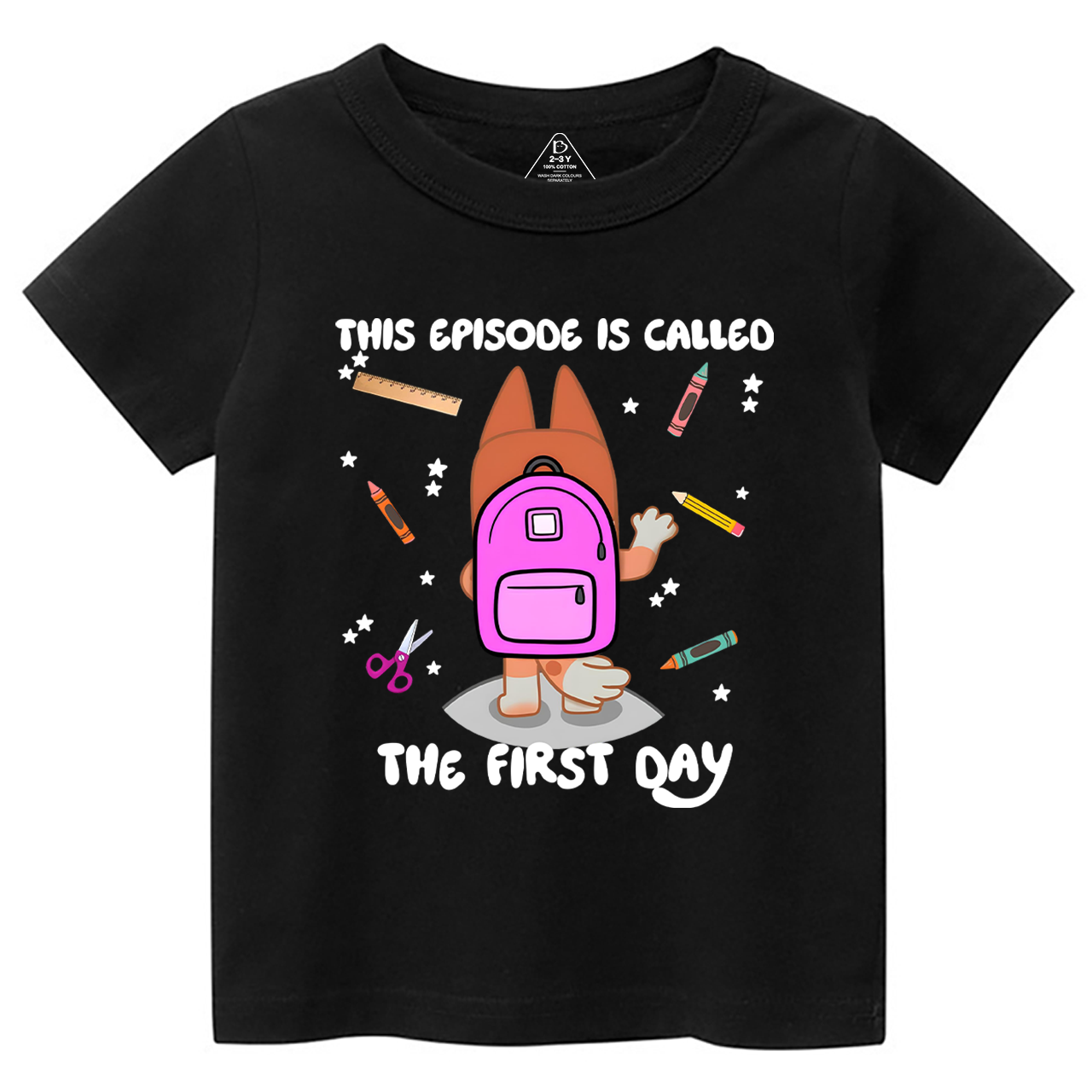 Personalized Back To School Dog Toddler&Kids Tees