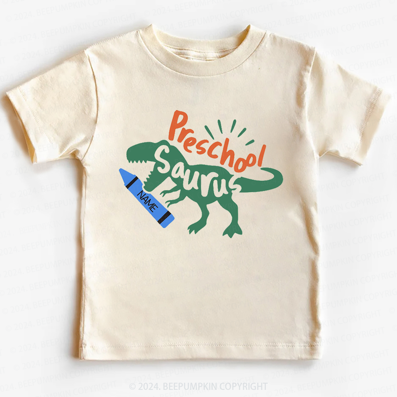 Personalized Preschool Dinosaur Back To School Shirt