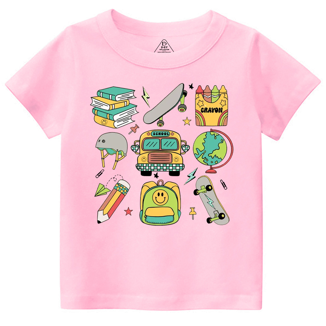 Boys Retro Back To School Toddler&Kid's Tees Osebee