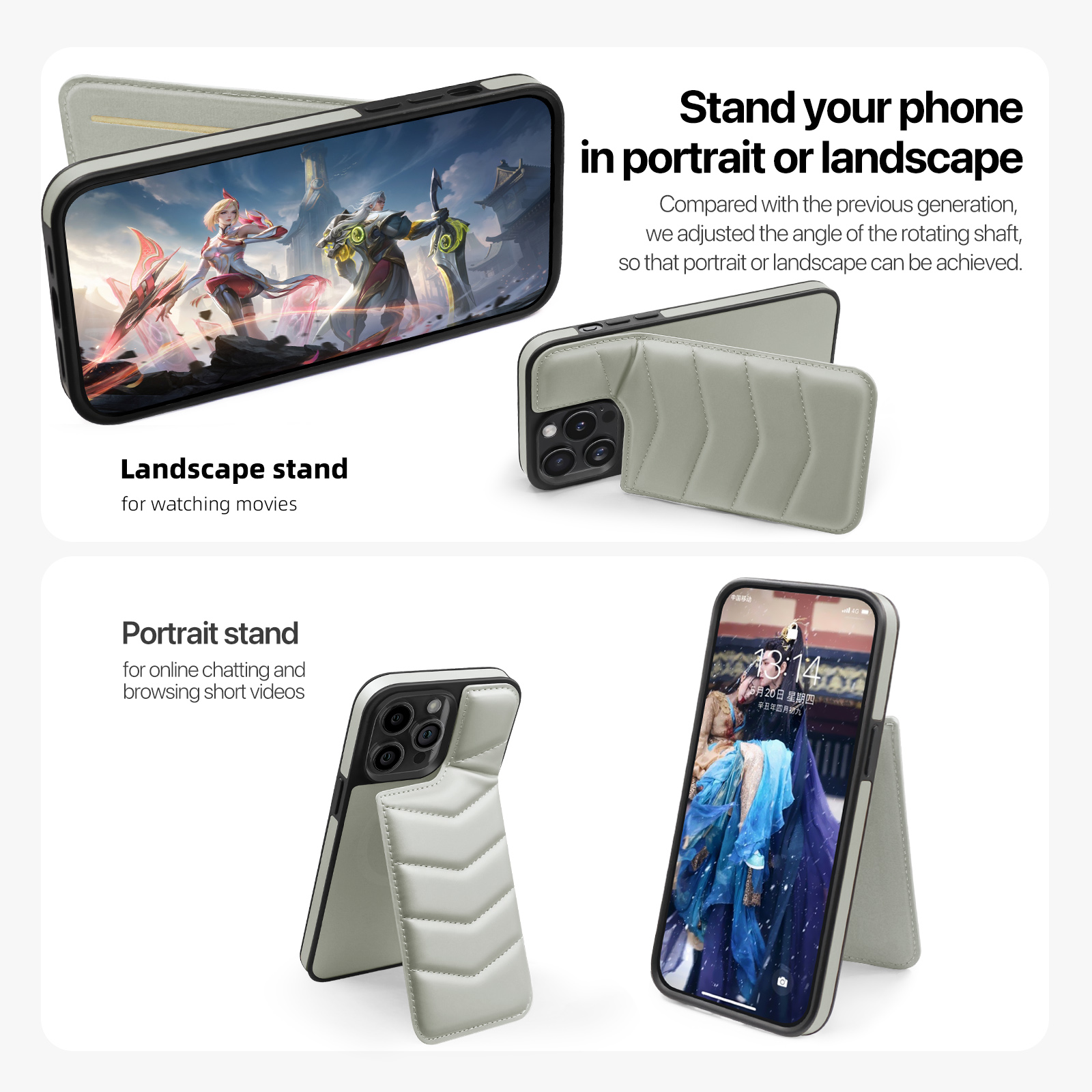 💝Personalized Leather textured flip phone case