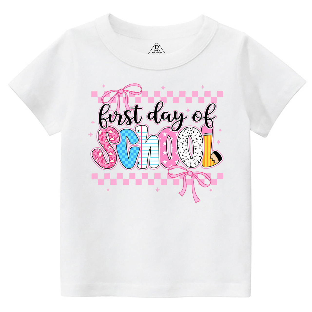 Coquette First Day Of School Toddler&Kid's Tees Osebee