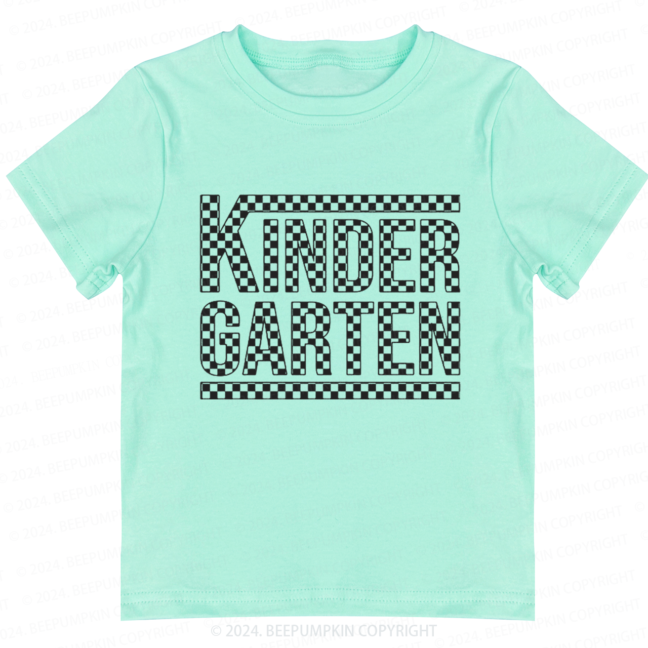 Checkered Kindergarten Back To School Toddler&Kids Tees