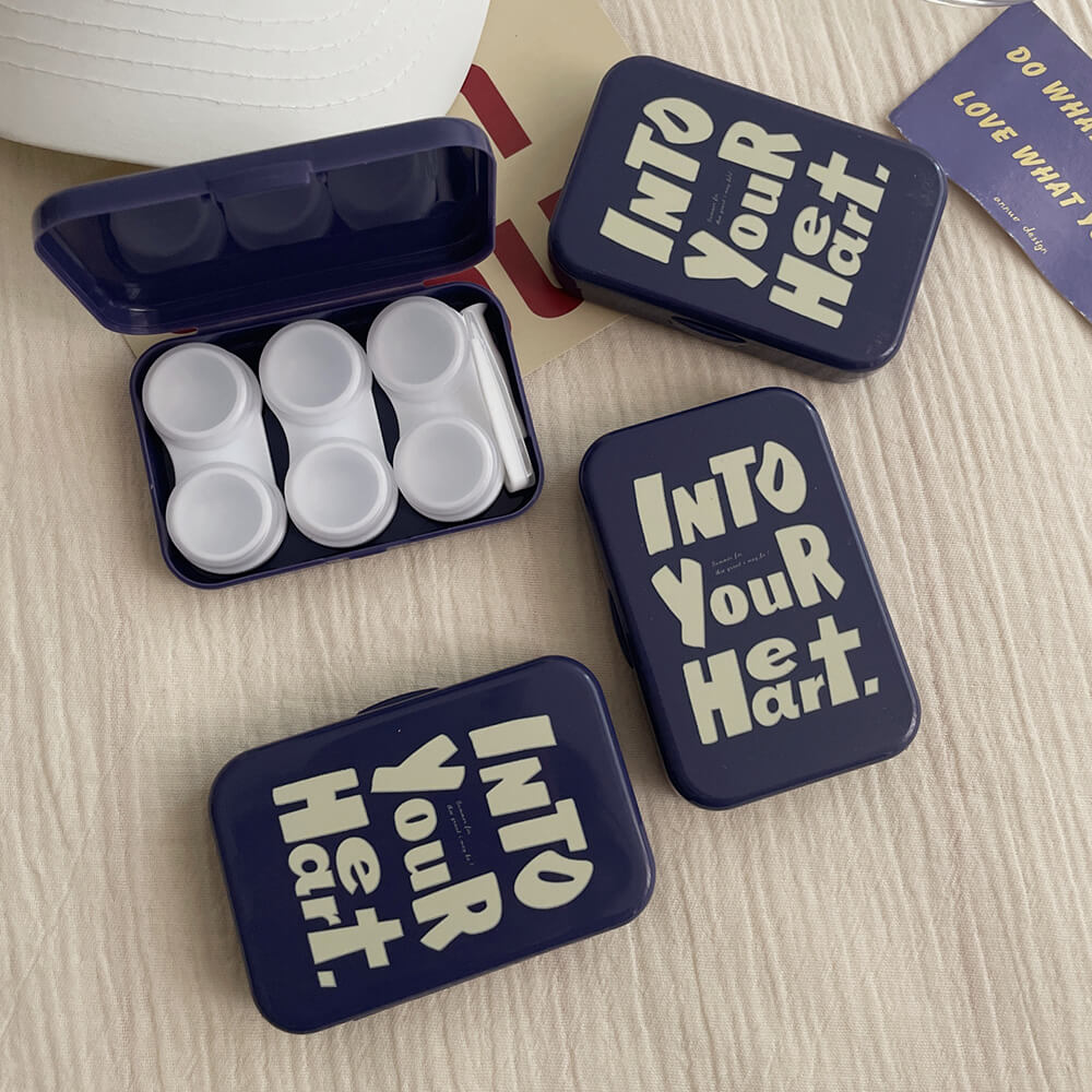 3-Pair Into Your Heart Portable Contact Lens Box