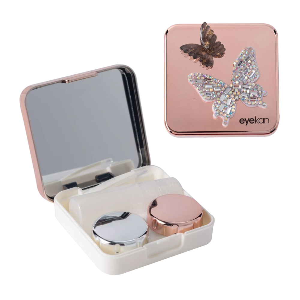1 PCS Butterfly Pink Contact Lens Case