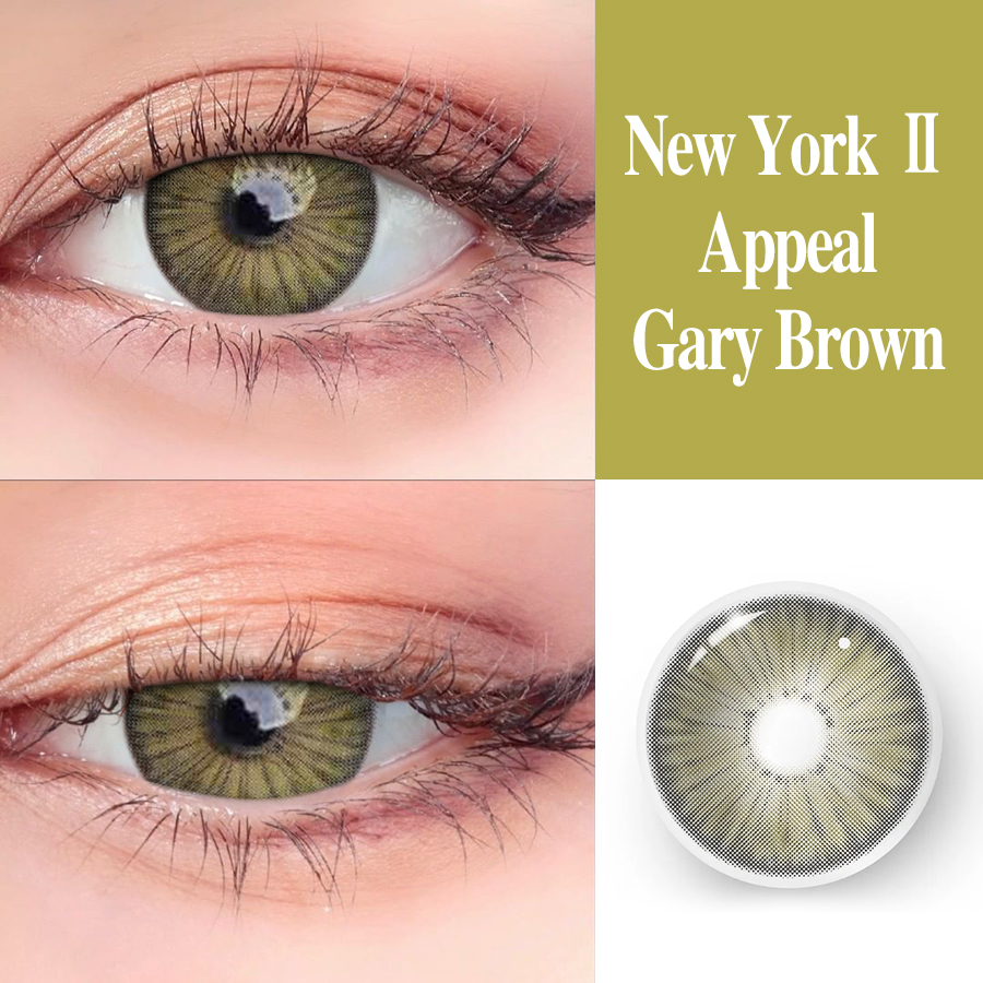 New York II Appeal Grey Brown | 1 Year-everylenses