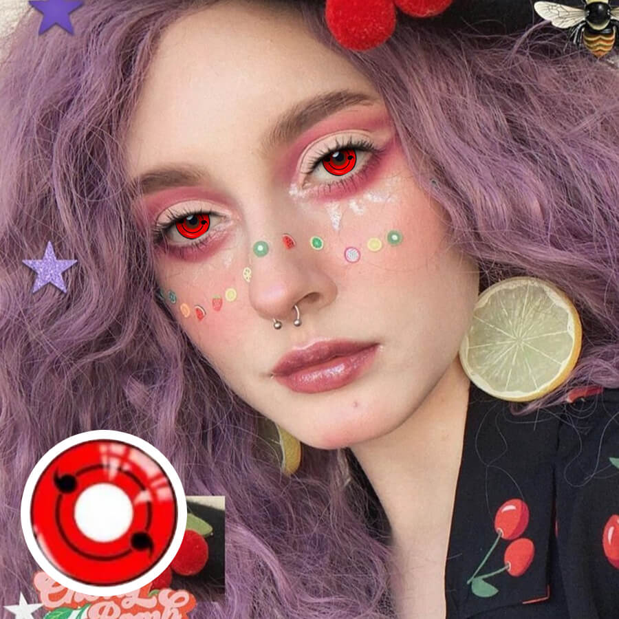 【Halloween&Cosplay】Crimson Ninja Eye | 1 Year [Prescription]