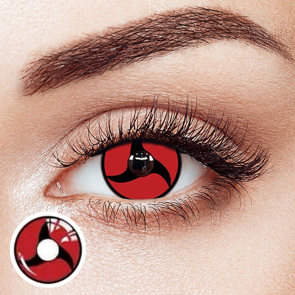 【Halloween&Cosplay】Crimson Tri-Blade Eye | 1 Year [Prescription]