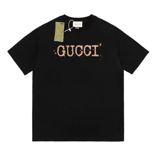 Gucci &Balenciaga Unisex Fashion T-shirt Black and White Color