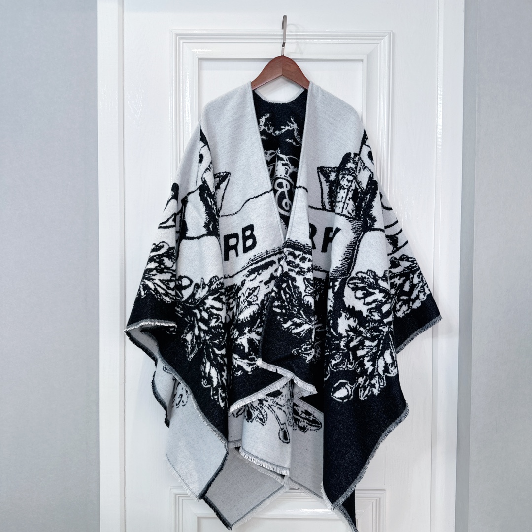 BURBERRY limited edition cape shawl