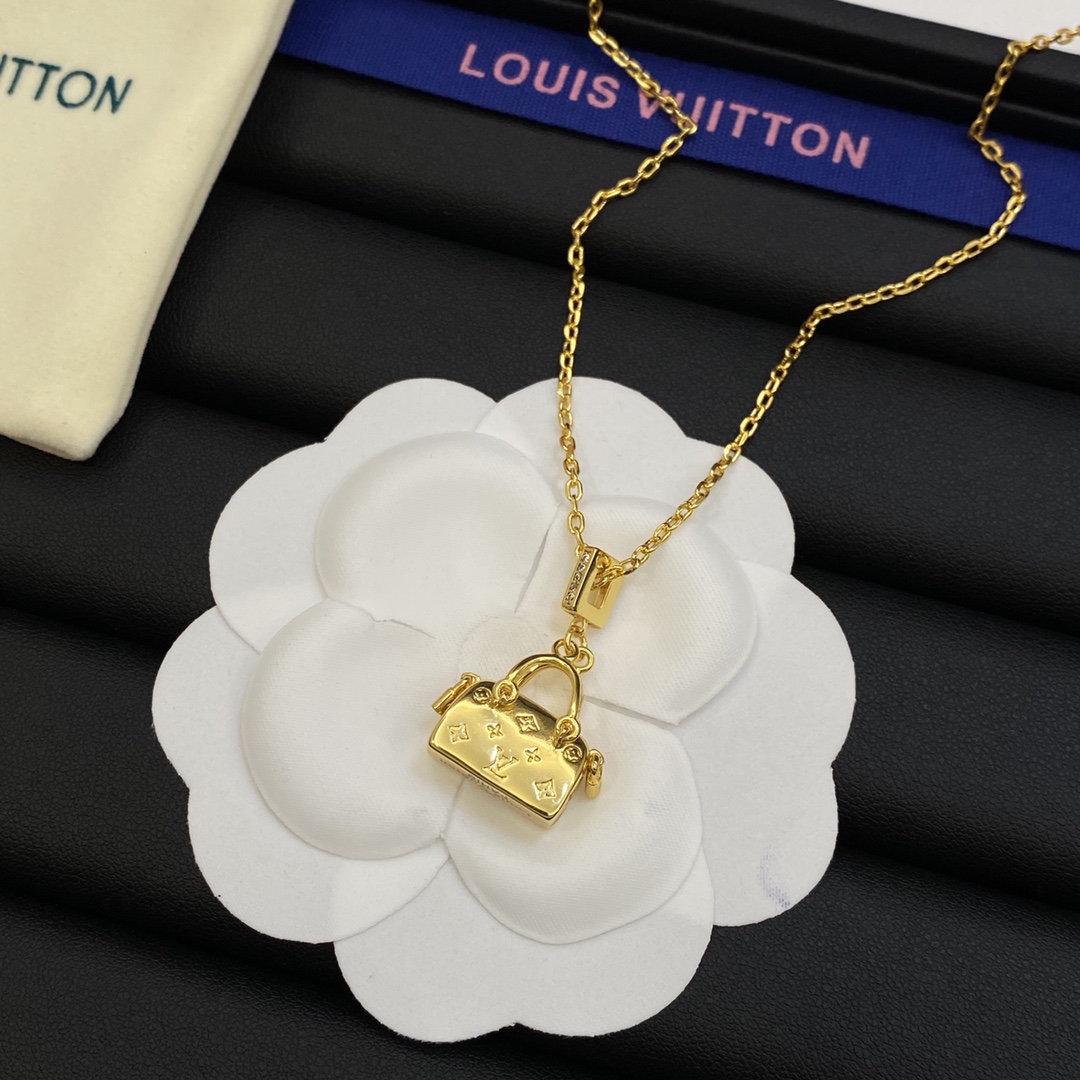 Louis Vuitton bag necklace