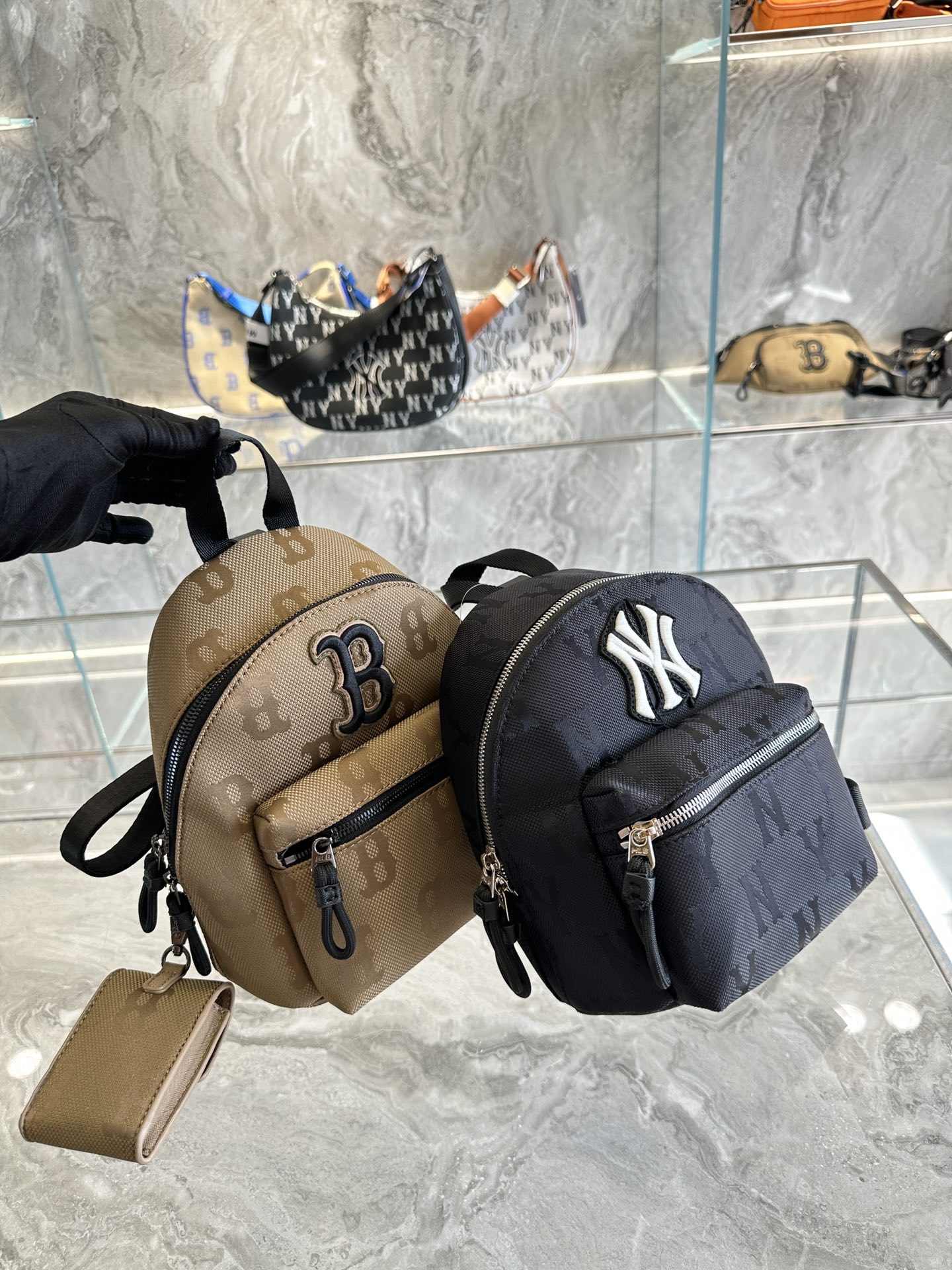 MLB X GUCCI joint mini backpack