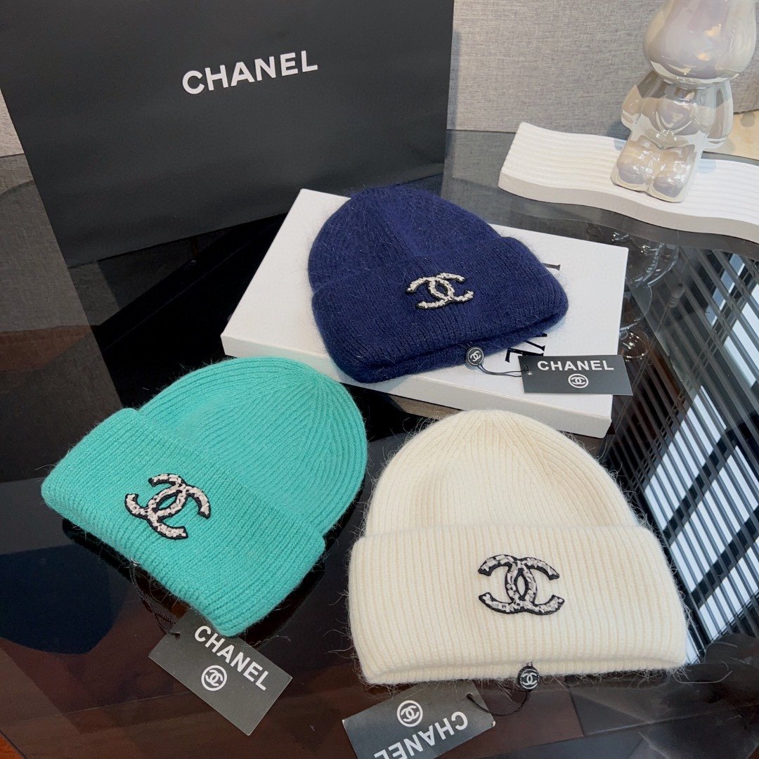 Chanel Autumn/Winter Textured Rabbit Hair Hat