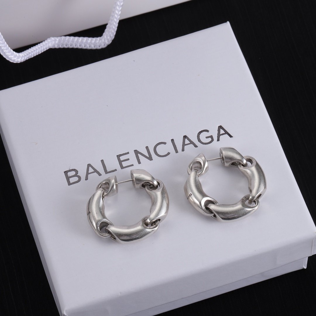 Balenciaga round earrings