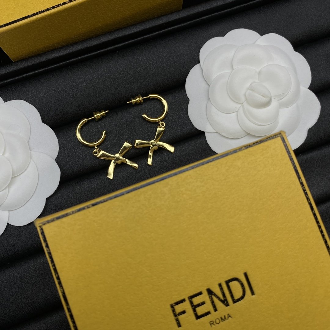Fendi new bow earrings