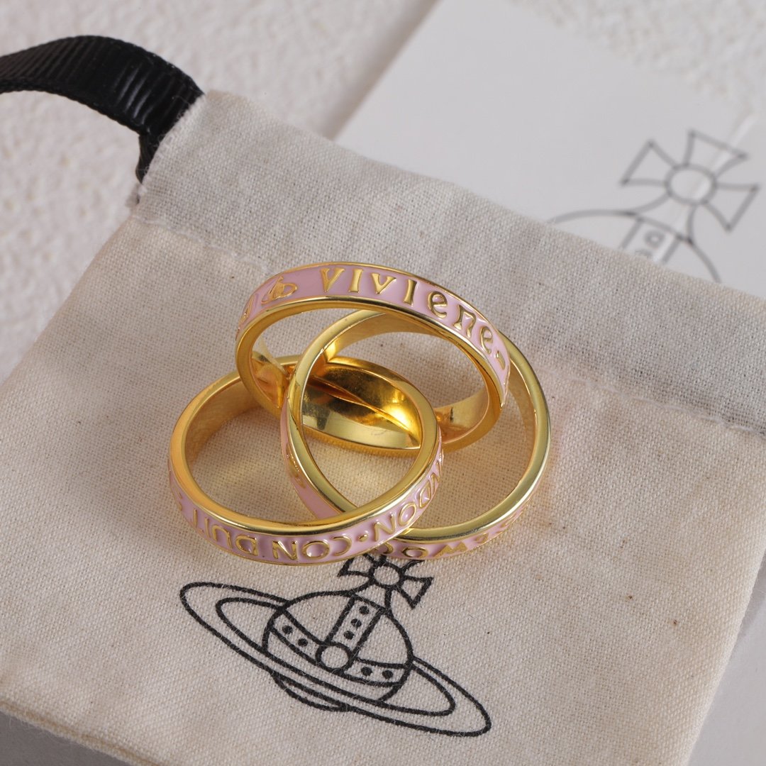 Vivienne Westwood Three Ring Enamel Ring